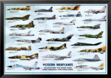 Avions de guerre modernes Affiches