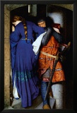 Meeting on the Turret Stairs Plakater av Frederick William Burton Meeting on the Turret Stairs Plakater av Frederick William Burton