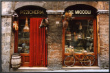 Bicycle Parked Outside Historic Food Store, Siena, Tuscany, Italy Posters