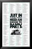 Excuse to Party - Posterler