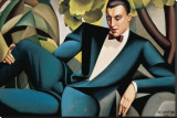 Portrait du Marquis d'Afflitto Leinwand von Tamara De Lempicka