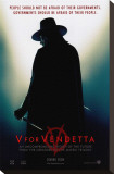 V for Vendetta Stretched Canvas Print