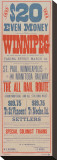 $20 Even Money, The All Rail Route, c.1885 Stretched Canvas Print