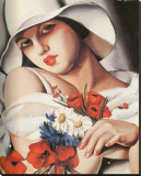 En Plein Ete Stretched Canvas Print by Tamara De Lempicka