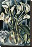 Arums I Stretched Canvas Print by Tamara De Lempicka