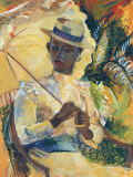 Boater Hat with Parasol Taide tekijänä Boscoe Holder Boater Hat with Parasol Taide tekijänä Boscoe Holder