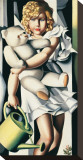 Portrait de Mademoiselle Poum Rachou Stretched Canvas Print by Tamara De Lempicka