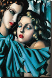 Les Jeunes Filles Stretched Canvas Print by Tamara De Lempicka Les Jeunes Filles Stretched Canvas Print by Tamara De Lempicka