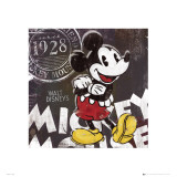Micky Mouse Chalk Poster