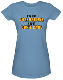 Juniors: Just Don’t Care T-shirts