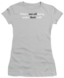 Juniors: Our Oil T-shirts