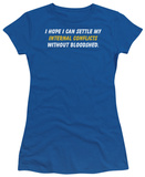 Juniors: Internal Conflicts T-shirts