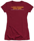 Women's: Cooking with Wine T-shirts