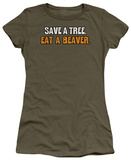 Women's: Eat a Beaver (Slim Fit) T-shirts