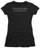 Women's: Death Caused by Saliva (Slim Fit) T-shirts