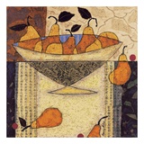 Poires asiatiques dans un plat Affiches par Penny Feder