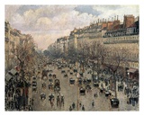 Boulevard Montmartre, Afternoon Sun, 1897 Print by Camille Pissarro