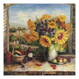 Sunflowers With Fruit And Wine II Prints