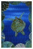 Turtle on Blue Prints by Rogest 