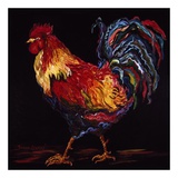 Red and Gold Rooster Prints by Suzanne Etienne