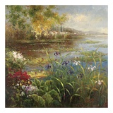 Village Pond Print by Hulsey 