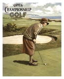 Open Championship Golf I Poster by Kevin Walsh