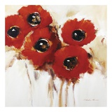 Crimson Poppies II Plakater av Natasha Barnes Crimson Poppies II Plakater av Natasha Barnes
