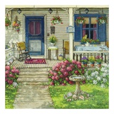 Front Porch In Maine Prints by Janet Kruskamp Front Porch In Maine Prints by Janet Kruskamp