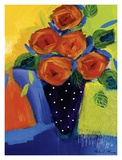 Spring Blooms In Blue Vase I Affiches par Natasha Barnes