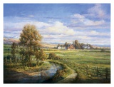 River View Prints by He Qing