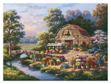 Flower Market Print by Sung Kim