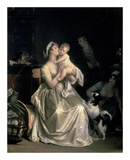 Motherhood, 1805 Affiche par Marguerite Gerard