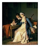 La leçon de musique Poster par Marguerite Gerard