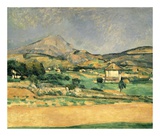 A View Over Mont St. Victoire Kunstdrucke von Paul Cézanne