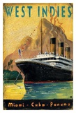 West Indies Ship Affiches par David Juniper