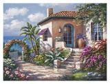 Coastal Cottage View Posters af Sung Kim