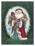 Fröhlicher Nikolaus Poster von Barbara Mock