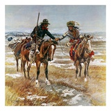 A Doubtful Handshake Poster par Charles Marion Russell