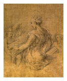 Lady with Angels Poster by Parmigianino 