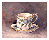 Morning Glory Teacup Posters by Barbara Mock