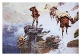 Il ne faut pas vendre la peau de l'ours avant de l'avoir tué Affiche par Charles Marion Russell