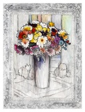 Bordered Bouquet I Prints by Hooshang Khorasani