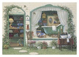 Fancy Bath Shoppe Poster by Janet Kruskamp