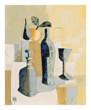 Flaschen und Früchte Kunstdrucke von Vilbo 