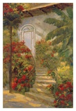 Bougainvillea Entry Print by Enrique Bolo