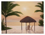 Beach Tiki Póster por Diane Romanello