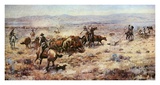 The Round-Up Posters by Charles Marion Russell
