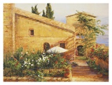 Tuscan Courtyard Posters by Kate Palmer