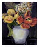 Flowers on Black I Prints by Shari White