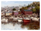 Calm on the Harbor Print by Furtesen 